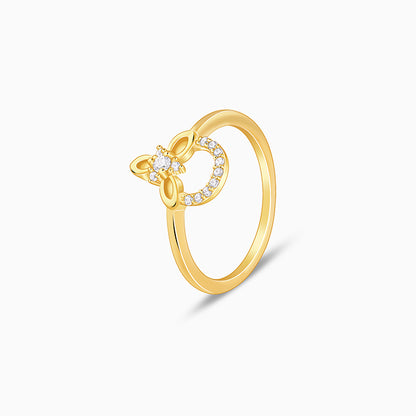 Golden Adoring Floral Ring