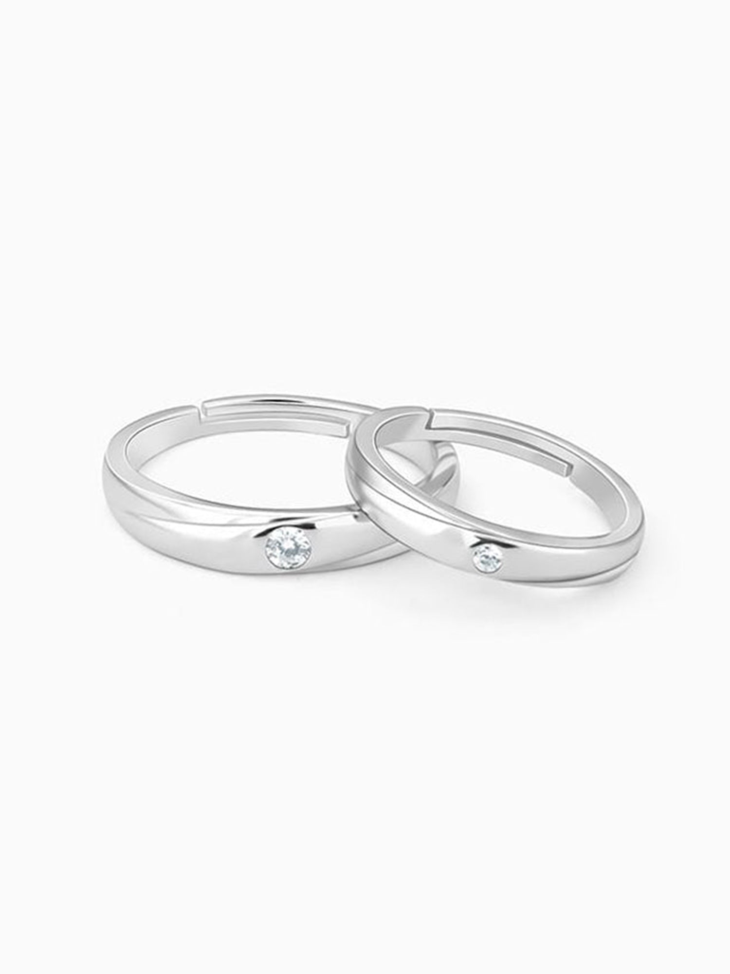 Silver Forever Couple Bands