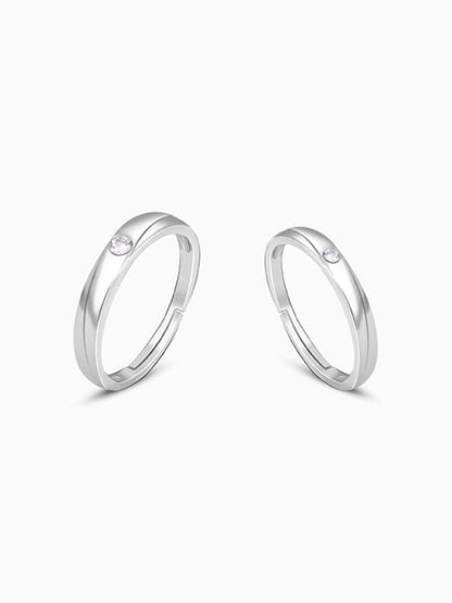 Silver Forever Couple Bands