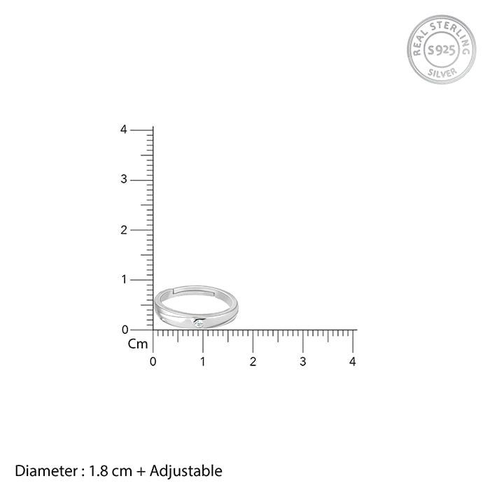 Silver Forever Couple Bands - view 6