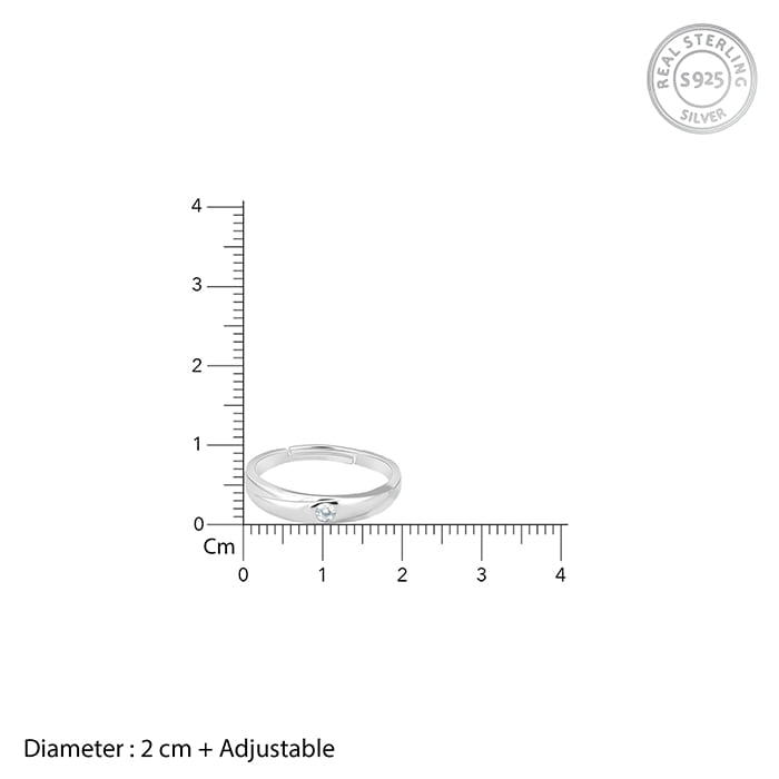 Silver Forever Couple Bands - view 5