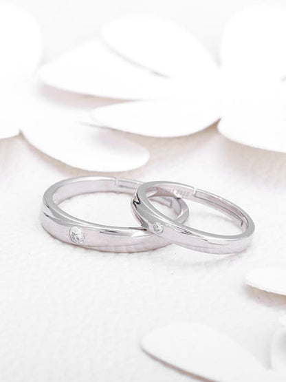 Silver Forever Couple Bands