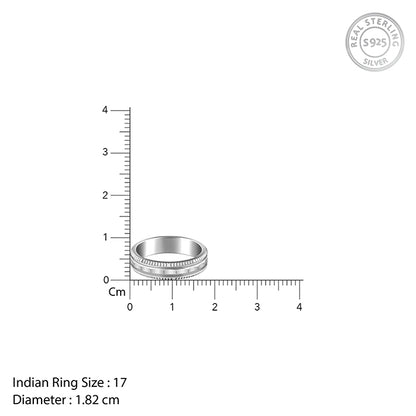 Silver Eterna Edge Band For Him