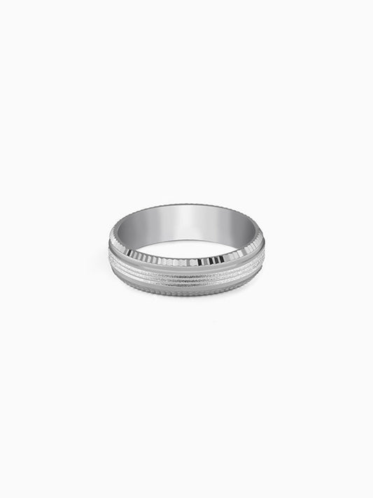 Silver Facet Glory Band For Him (Size 17)
