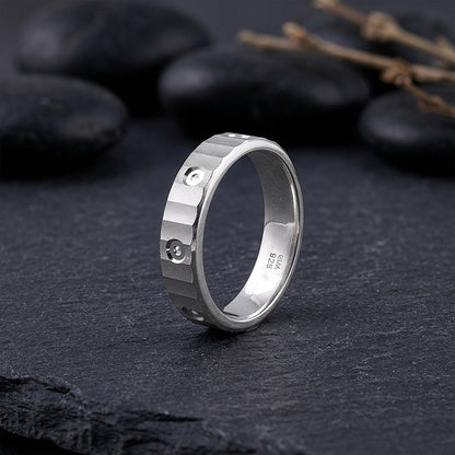 Silver Cadence Ring For Him (Size 20)