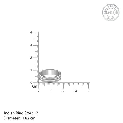 Silver Imperial Crest Band For Him