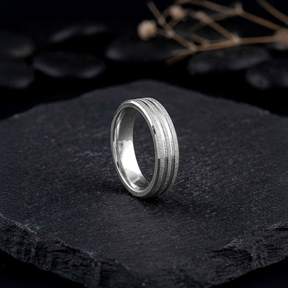 Silver Imperial Crest Band For Him