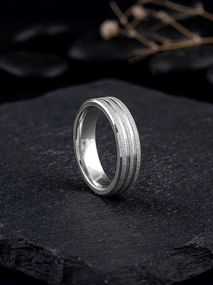 Silver Imperial Crest Band For Him (Size 20)