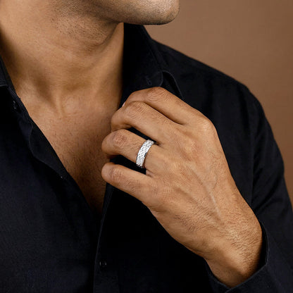 Silver Urban Band For Him (Size 17)