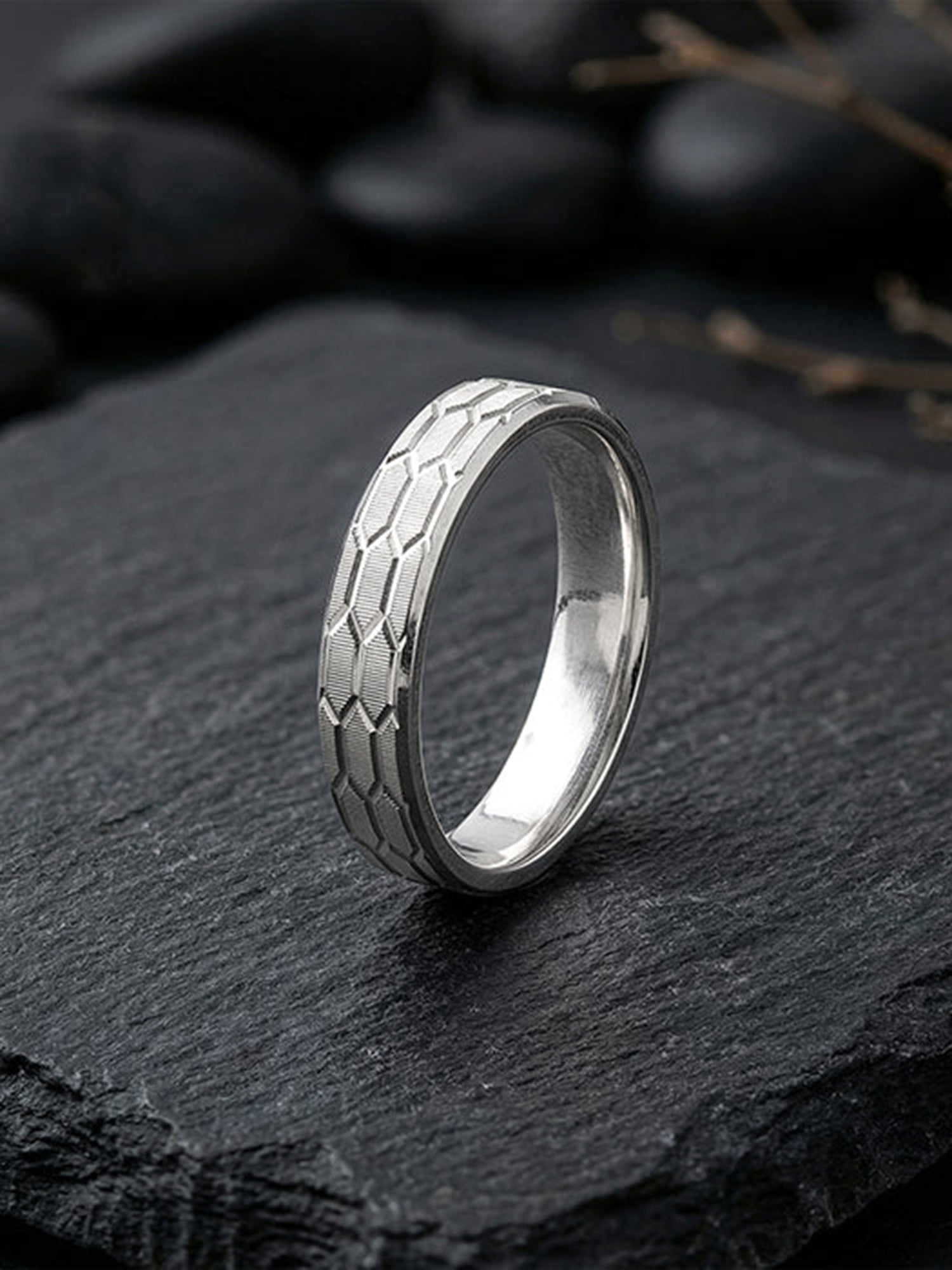 Silver Urban Band For Him (Size 17)