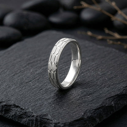 Silver Urban Band For Him (Size 17)