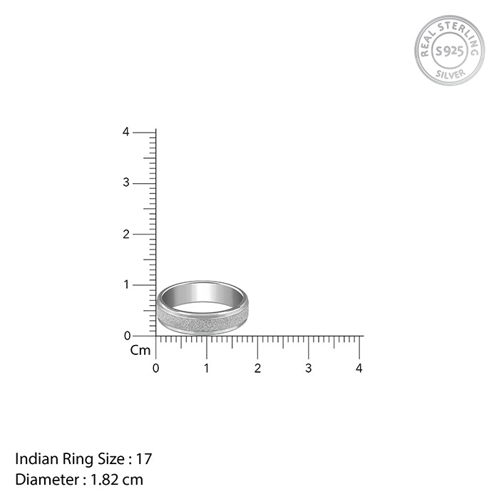 Silver Majestic Shine Band For Him (Size 17)