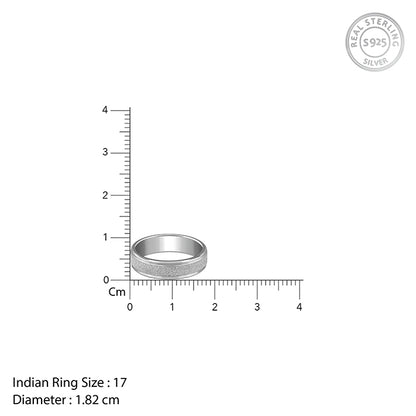 Silver Majestic Shine Band For Him (Size 17)