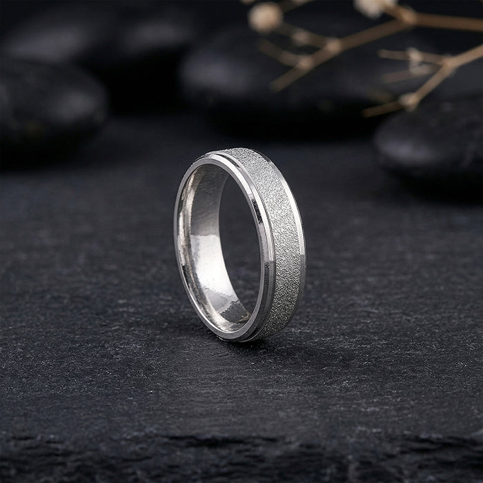 Silver Majestic Shine Band For Him (Size 17)