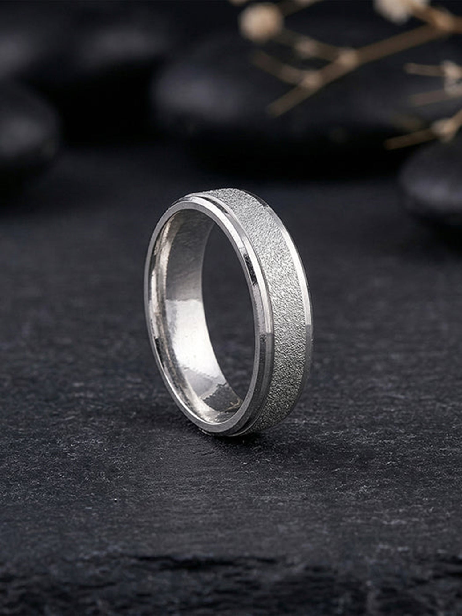 Silver Majestic Shine Band For Him