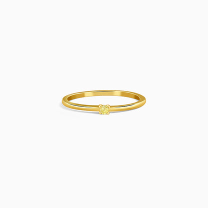 Golden Minimal Gleam Ring