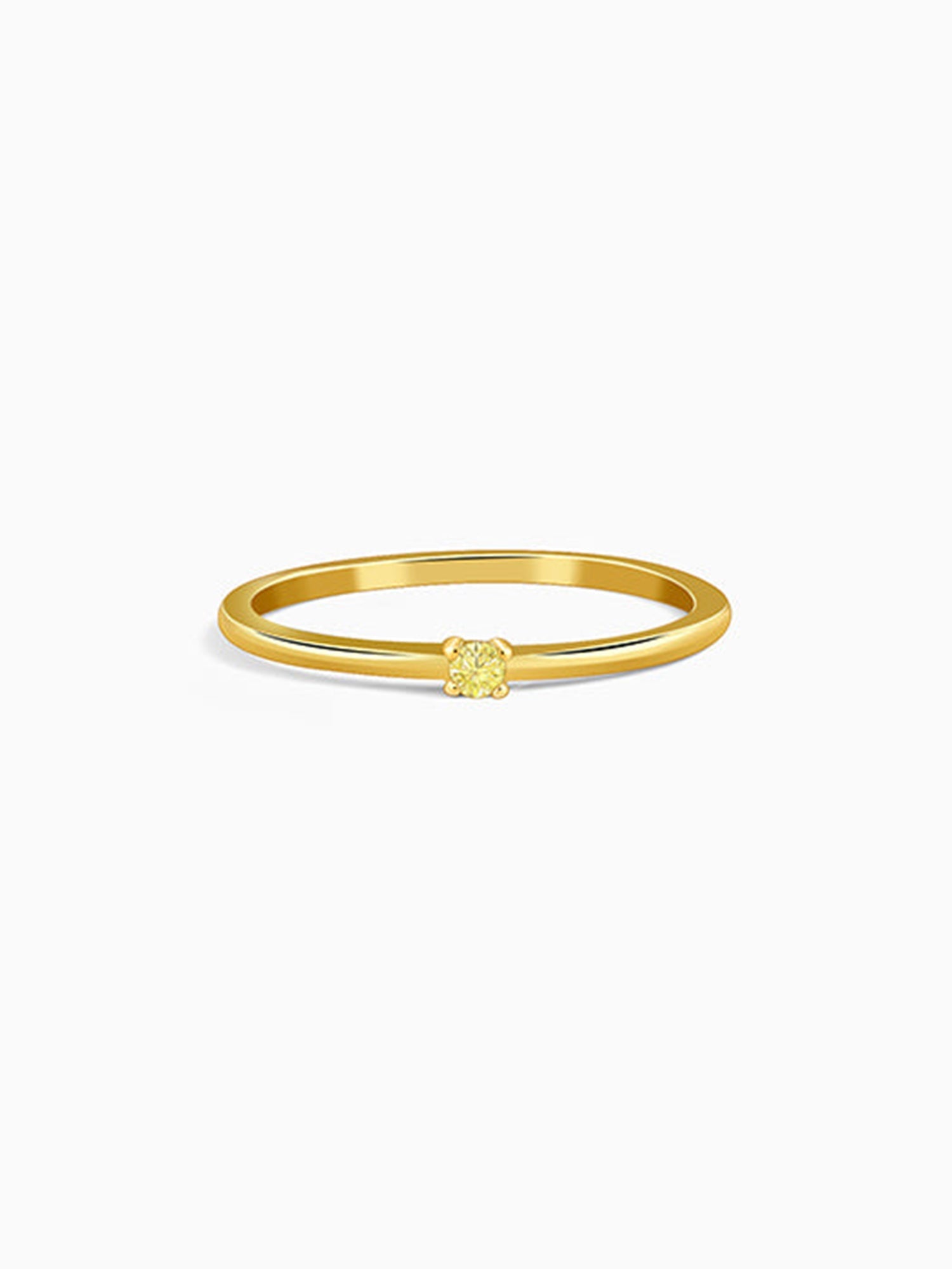 Golden Minimal Gleam Ring