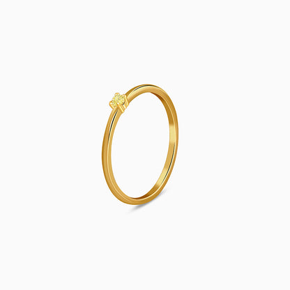 Golden Minimal Gleam Ring