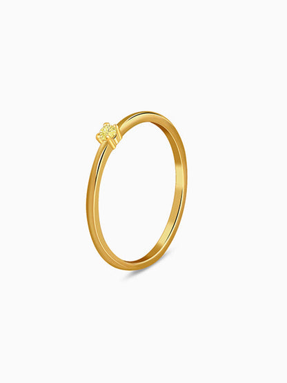 Golden Minimal Gleam Ring