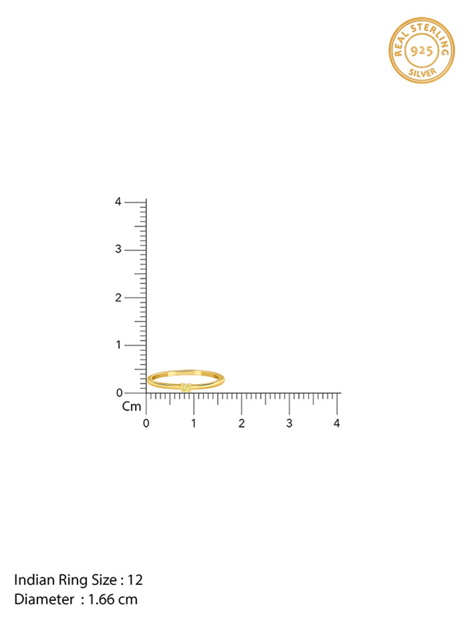 Golden Minimal Gleam Ring