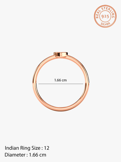 Rose Gold Love Vow Ring