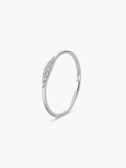 Silver Eterna Curve Ring