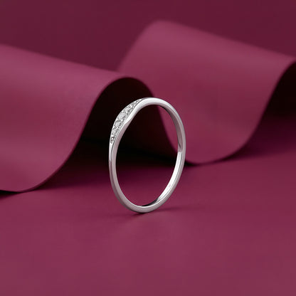 Silver Eterna Curve Ring