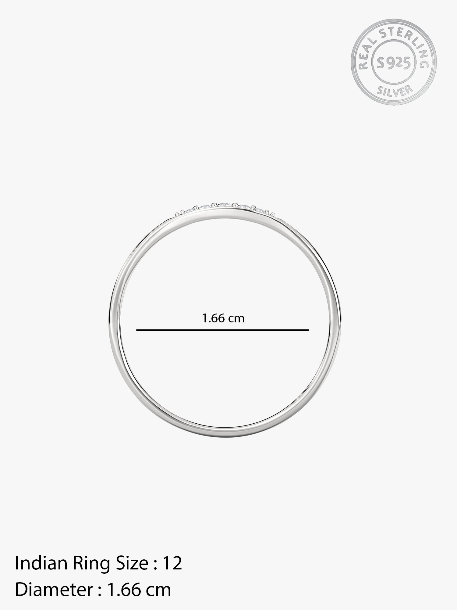 Silver Eterna Curve Ring