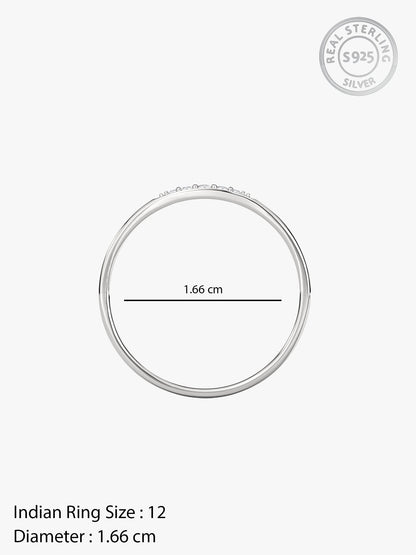 Silver Eterna Curve Ring