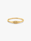 Golden Floral Promise Ring
