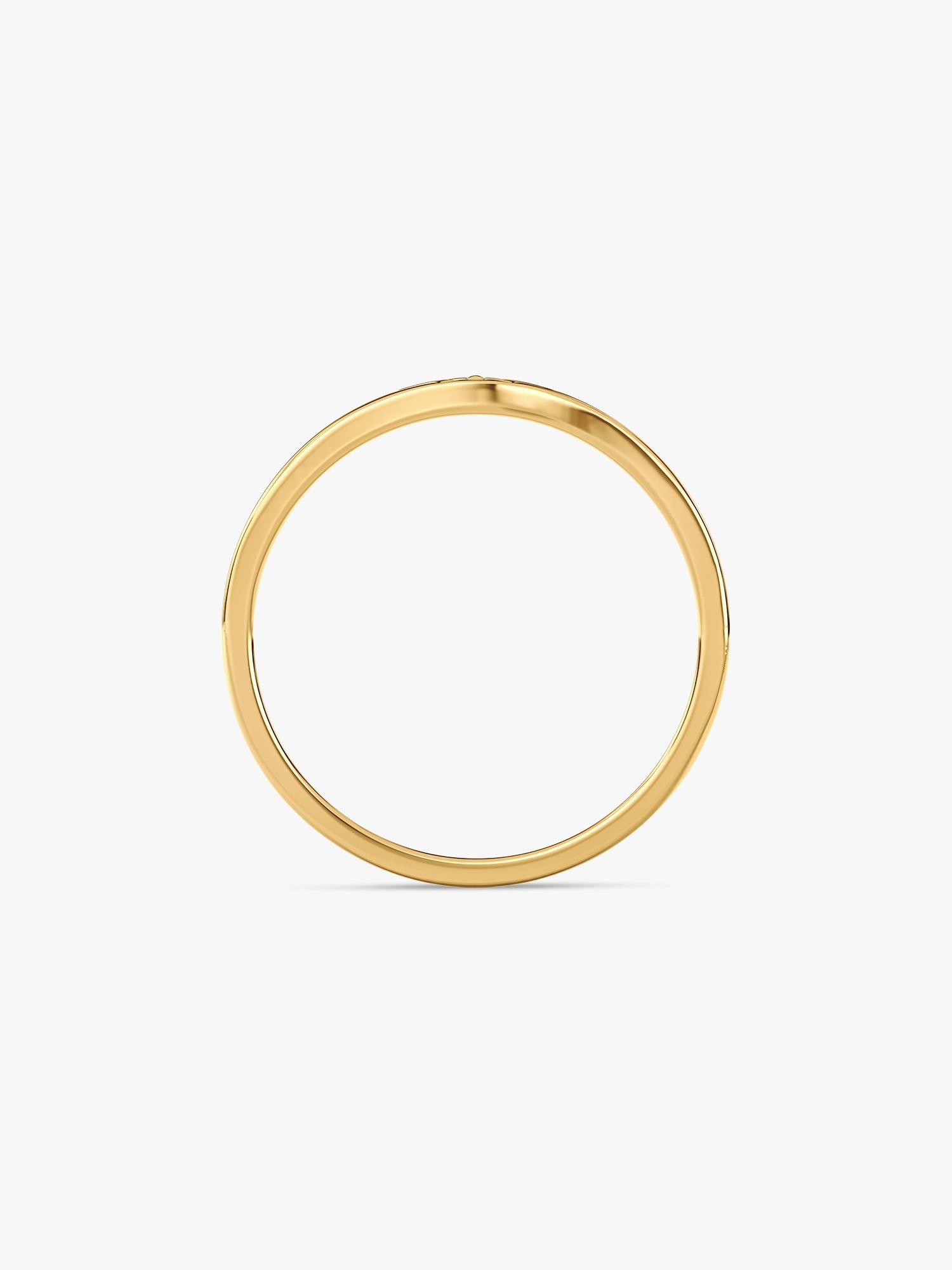Golden Floral Promise Ring