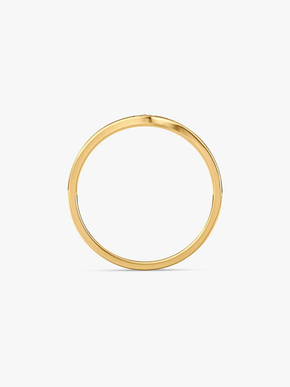 Golden Floral Promise Ring