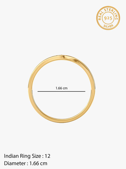 Golden Floral Promise Ring