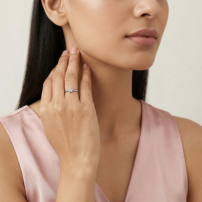 Silver Gentle Star Ring