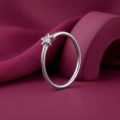 Silver Gentle Star Ring