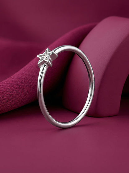 Silver Gentle Star Ring