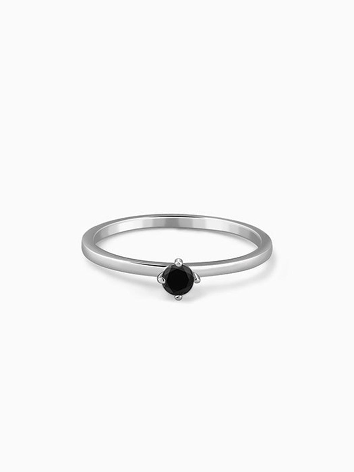 Silver Midnight Crown Ring