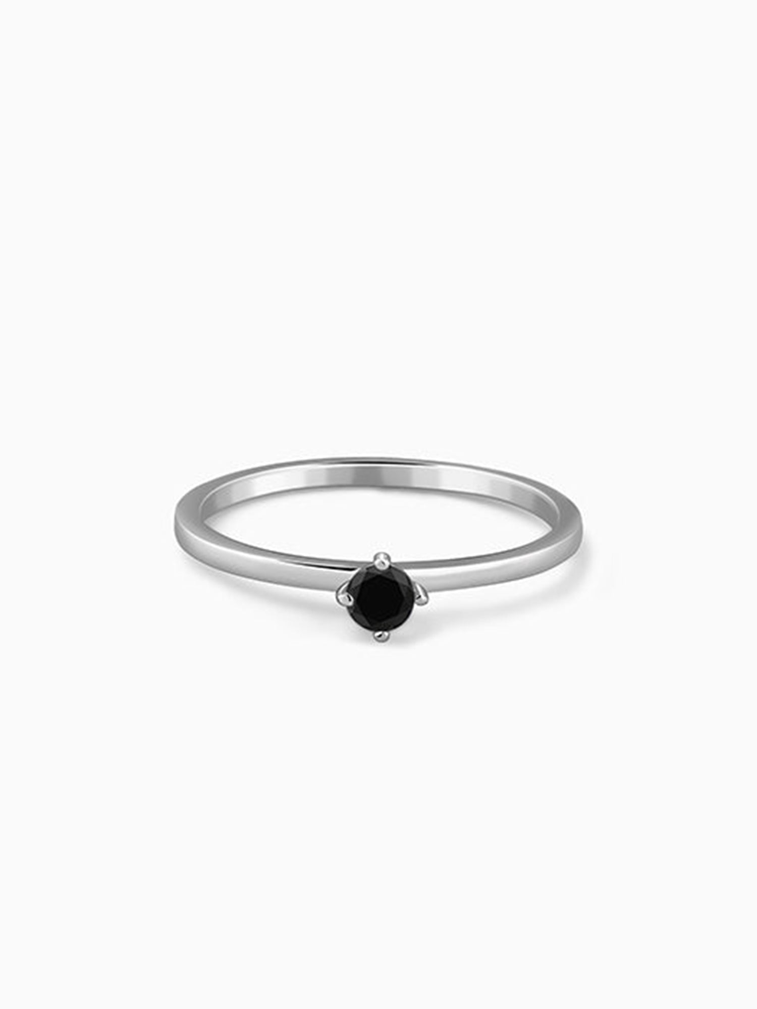 Silver Midnight Crown Ring