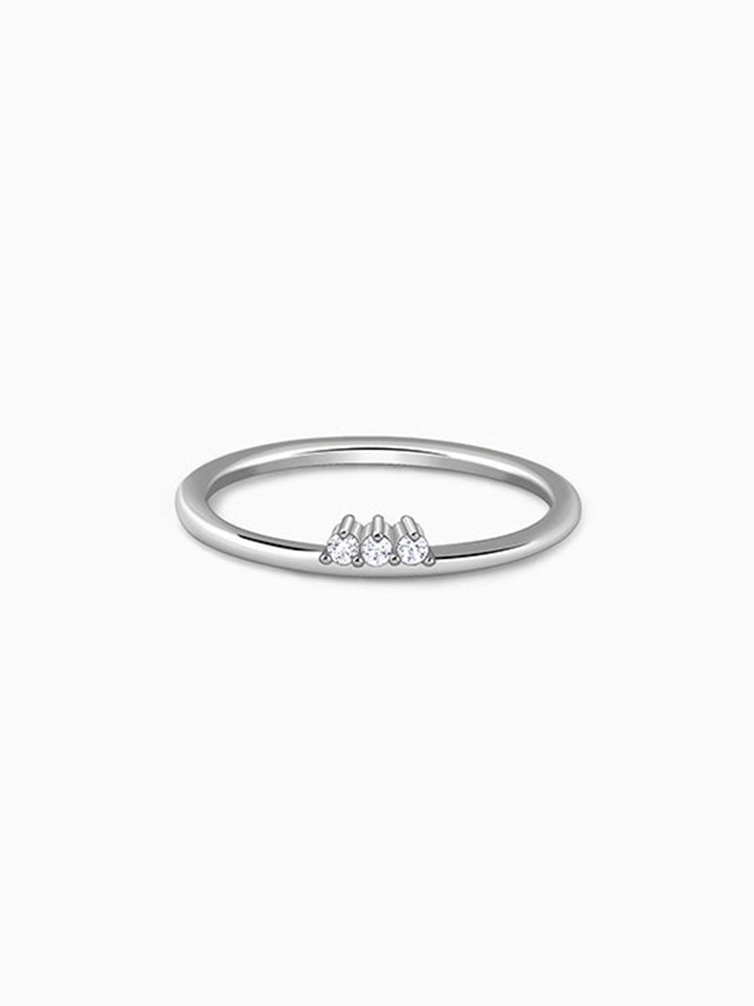 Silver Trinity Shine Ring