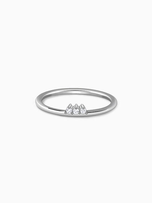 Silver Trinity Shine Ring