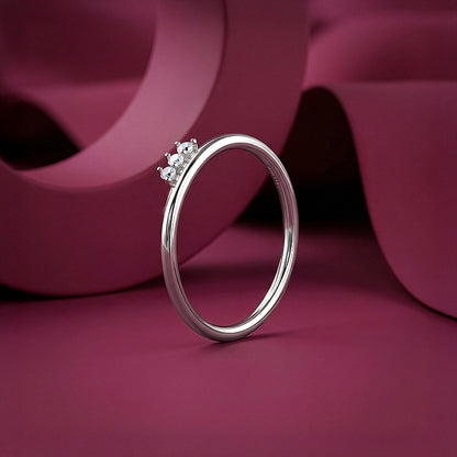 Silver Trinity Shine Ring