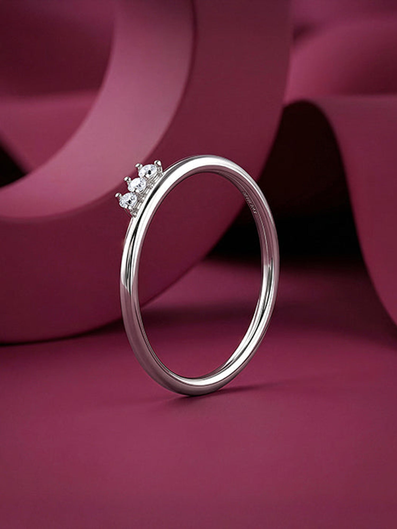 Silver Trinity Shine Ring