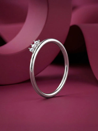 Silver Trinity Shine Ring