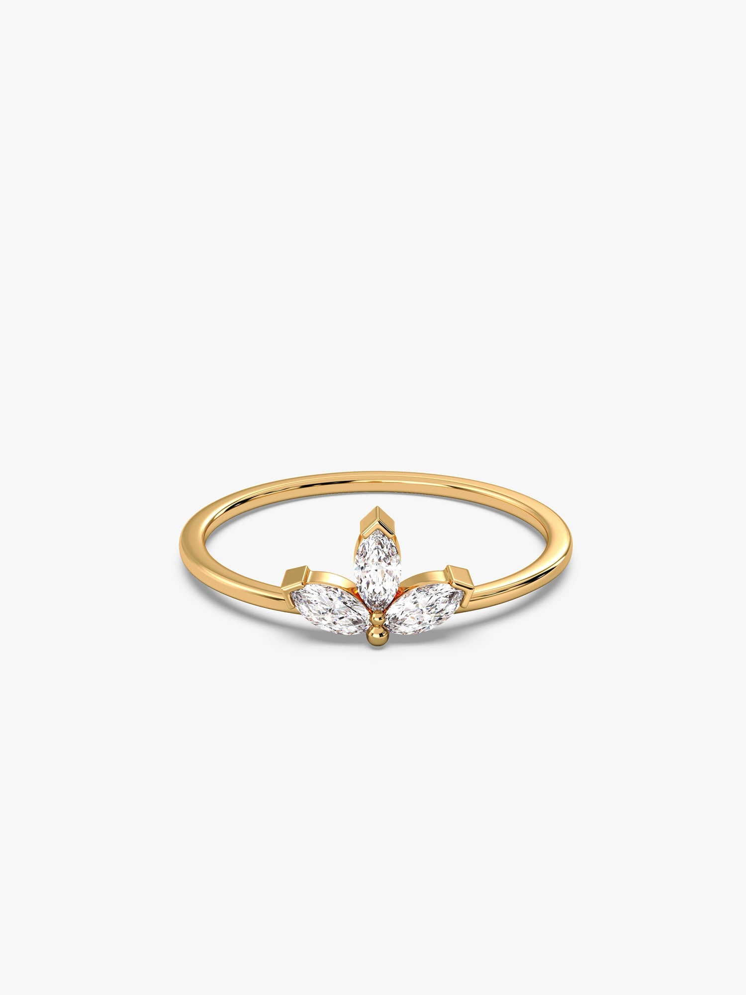 Golden Trinity Gleam Ring