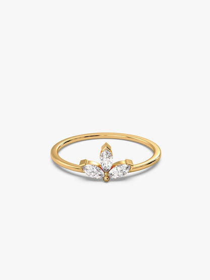 Golden Trinity Gleam Ring