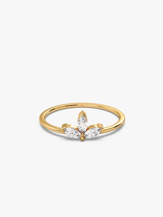 Golden Trinity Gleam Ring