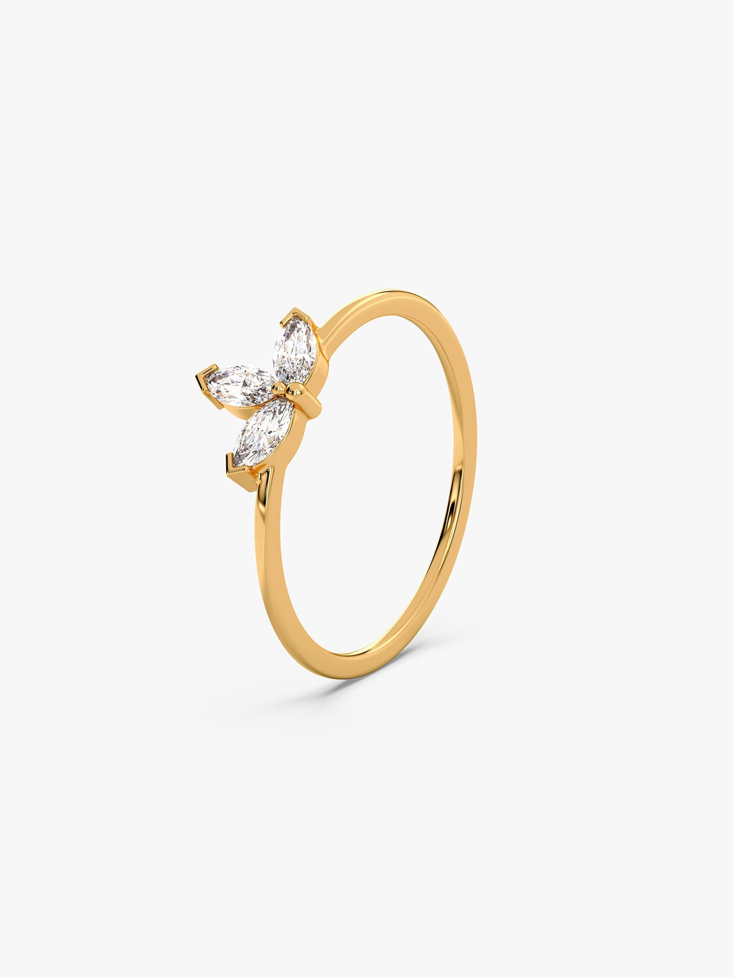Golden Trinity Gleam Ring