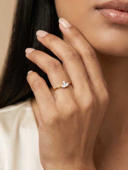 Golden Trinity Gleam Ring