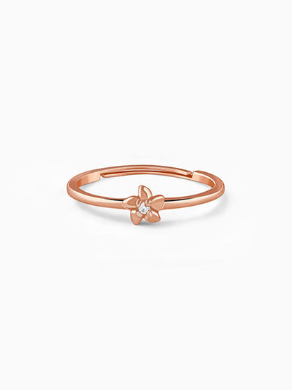 Rose Gold Lustre Blossom Ring