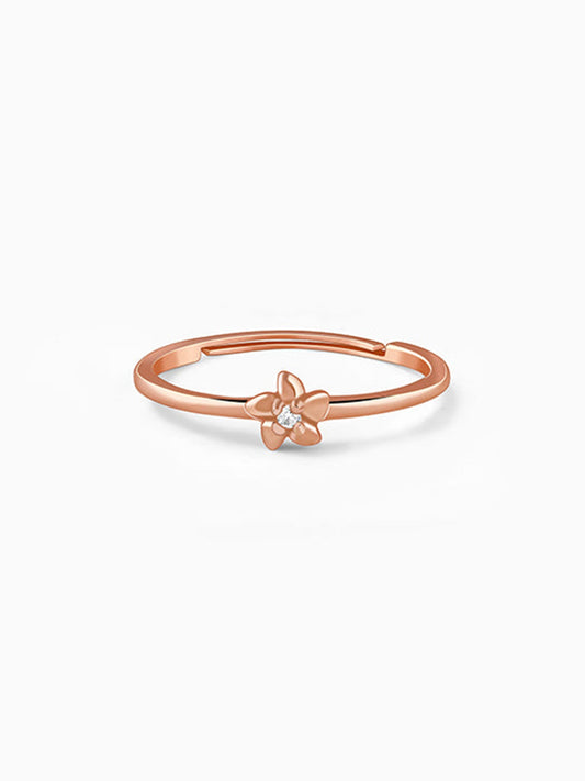 Rose Gold Lustre Blossom Ring